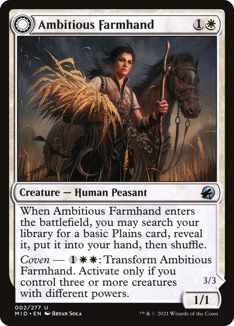 Ambitious Farmhand // Seasoned Cathar (MID-002)