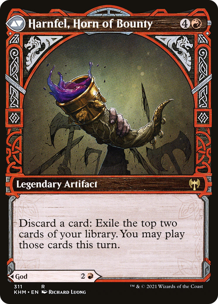 Birgi, God of Storytelling // Harnfel, Horn of Bounty (KHM-311) (Showcase) (Foil)