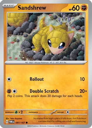 Sandshrew (TWM-097) (Reverse Holofoil)