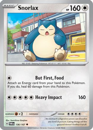 Snorlax (TWM-136) (Reverse Holofoil)