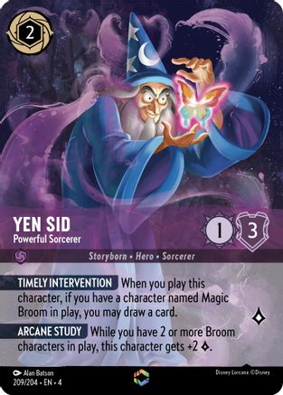Yen Sid - Powerful Sorcerer (Enchanted) (4-209) (Holofoil)