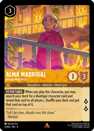 Alma Madrigal - Family Matriarch (4-002) (Cold Foil)
