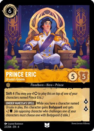 Prince Eric - Ursula's Groom (4-022) (Cold Foil)