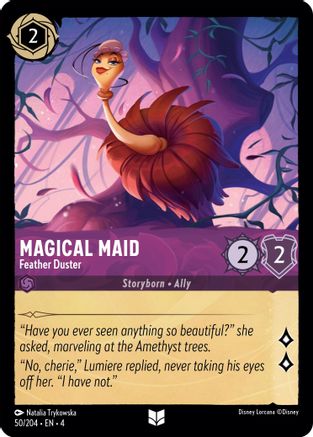 Magical Maid - Feather Duster (4-050) (Cold Foil)