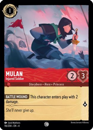 Mulan - Injured Soldier (4-116) (Cold Foil)