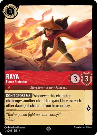 Raya - Fierce Protector (4-121) (Cold Foil)
