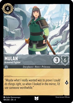 Mulan - Armored Fighter (4-189) (Cold Foil)