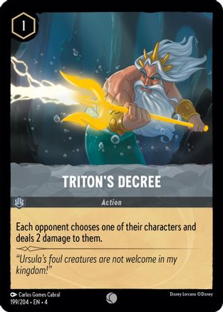 Triton's Decree (4-199) (Cold Foil)