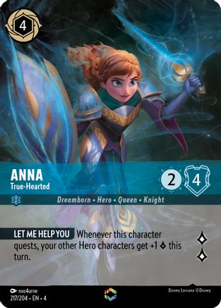 Anna - True-Hearted (Enchanted) (4-217) (Holofoil)