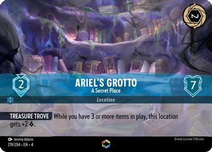 Ariel's Grotto - A Secret Place (Enchanted) (4-219) (Holofoil)