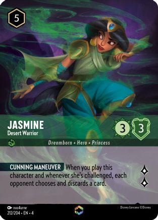 Jasmine - Desert Warrior (Enchanted) (4-212) (Holofoil)