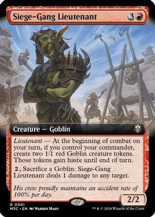 Siege-Gang Lieutenant (Extended Art) (Ripple Foil) (M3C-061)
