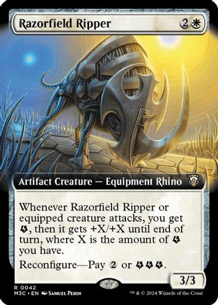 Razorfield Ripper (Extended Art) (Ripple Foil) (M3C-042)