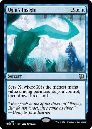 Ugin's Insight (Ripple Foil) (M3C-196)