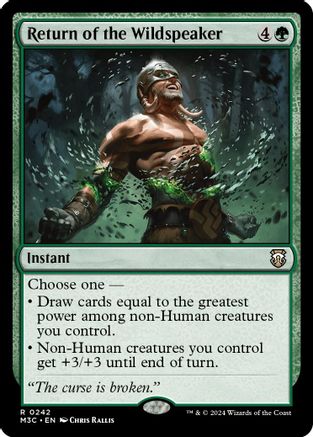 Return of the Wildspeaker (Ripple Foil) (M3C-242)