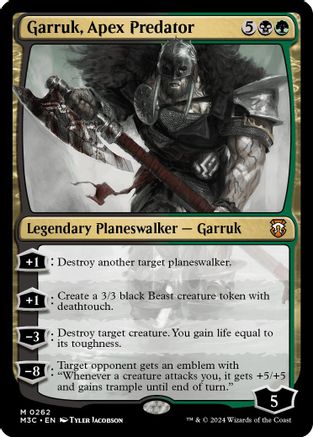 Garruk, Apex Predator (Ripple Foil) (M3C-262)