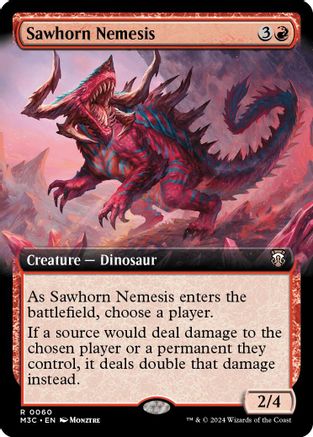 Sawhorn Nemesis (Extended Art) (Ripple Foil) (M3C-060)