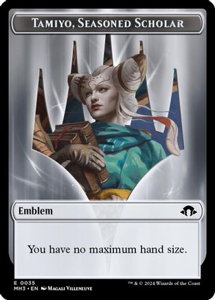 Phyrexian Germ // Emblem - Tamiyo, Seasoned Scholar Double-Sided Token (MH3-16 // 35) (Foil)