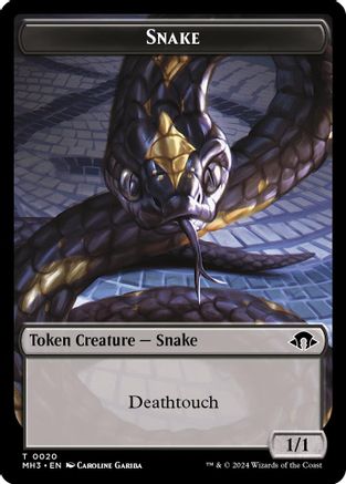 Servo // Snake Double-Sided Token (MH3-33 // 20) (Foil)