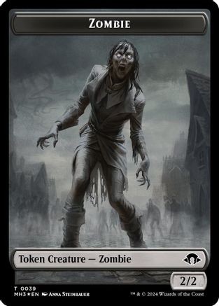 Zombie (Ripple Foil) // Elephant Double-Sided Token (M3C-39 // 18)