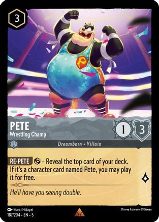 Pete - Wrestling Champ (5-187) (Cold Foil)