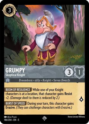 Grumpy - Skeptical Knight (5-186)