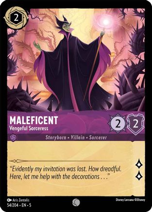 Maleficent - Vengeful Sorceress (5-054) (Cold Foil)