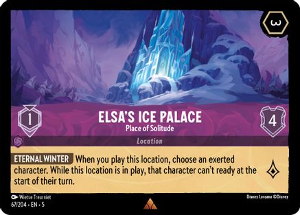 Elsa's Ice Palace - Place of Solitude (5-067) (Cold Foil)