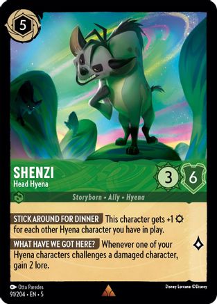 Shenzi - Head Hyena (5-091) (Cold Foil)