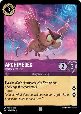 Archimedes - Exasperated Owl (5-039) (Cold Foil)