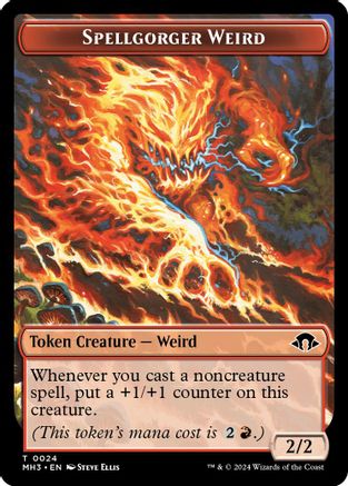 Eldrazi Spawn // Spellgorger Weird Double-Sided Token (MH3-2 // 24) (Foil)