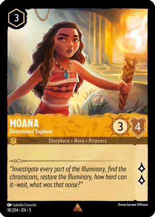 Moana - Determined Explorer (5-018) (Cold Foil)