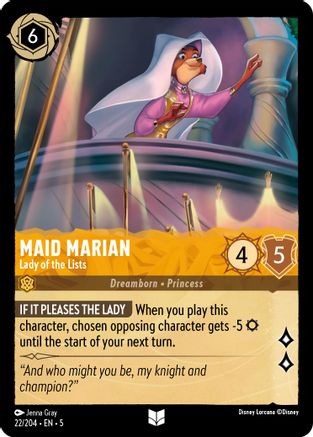 Maid Marian - Lady of the Lists (5-022)