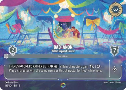 Bad-Anon - Villain Support Center (Enchanted) (5-222) (Holofoil)