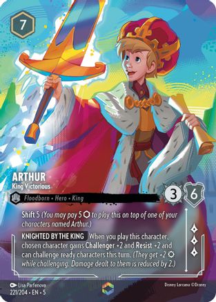 Arthur - King Victorious (Enchanted) (5-221) (Holofoil)