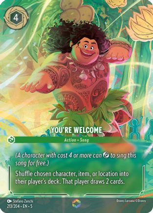 You're Welcome (Enchanted) (5-213) (Holofoil)