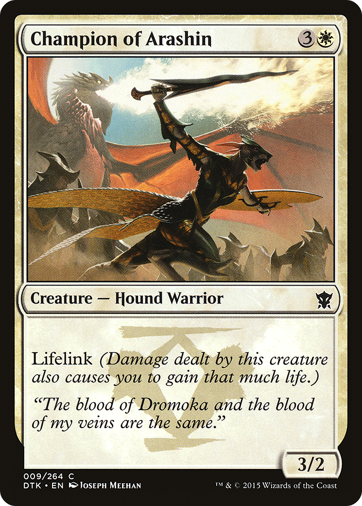 Champion of Arashin (DTK-009) (Foil)