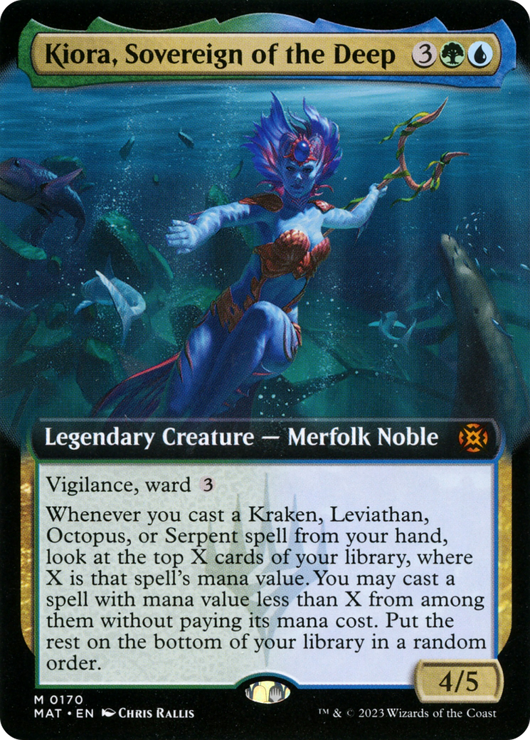 Kiora, Sovereign of the Deep (MAT-170) (Extended Art) (Foil)