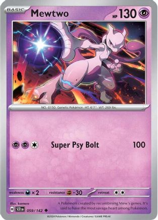 Mewtwo (SCR-059) (Reverse Holofoil)