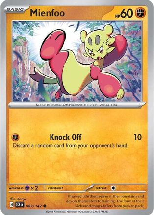 Mienfoo (SCR-083) (Reverse Holofoil)