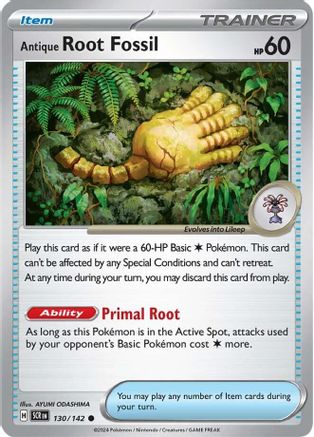 Antique Root Fossil (SCR-130) (Reverse Holofoil)