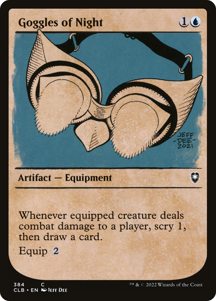 Goggles of Night (CLB-384) (Showcase) (Foil)