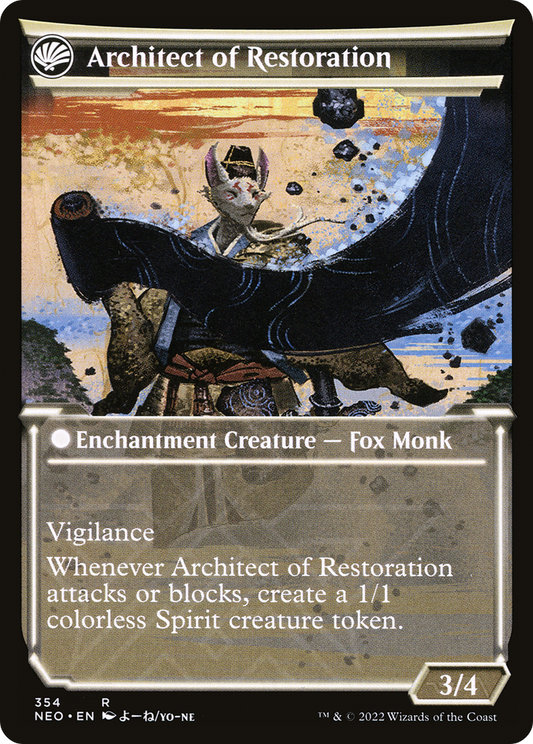 The Restoration of Eiganjo // Architect of Restoration (NEO-354) (Showcase) (Foil)