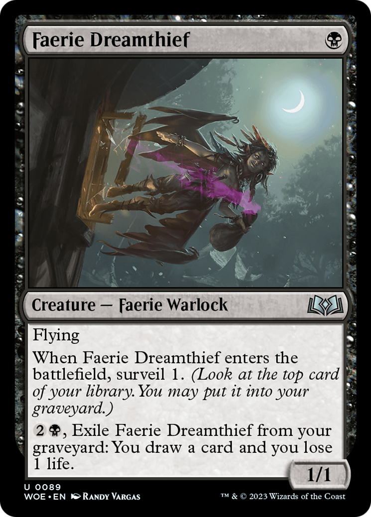 Faerie Dreamthief (WOE-089) (Foil)