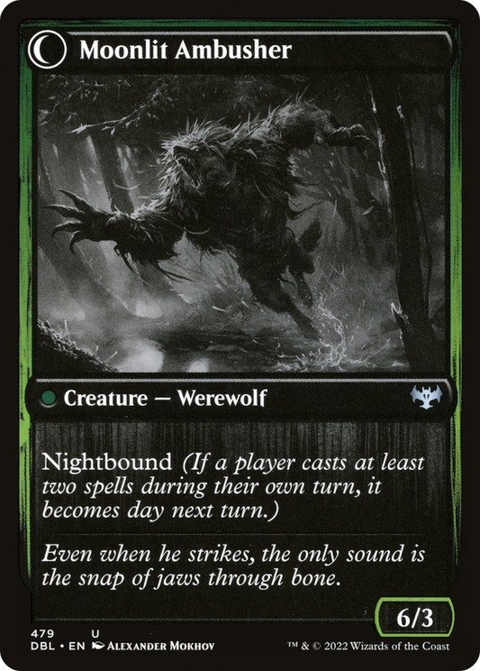 Oakshade Stalker // Moonlit Ambusher (DBL-479) (Foil)