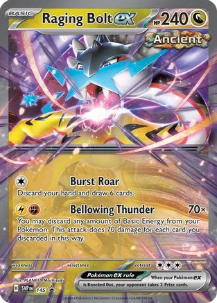Raging Bolt ex (SVP-145) (Holofoil)