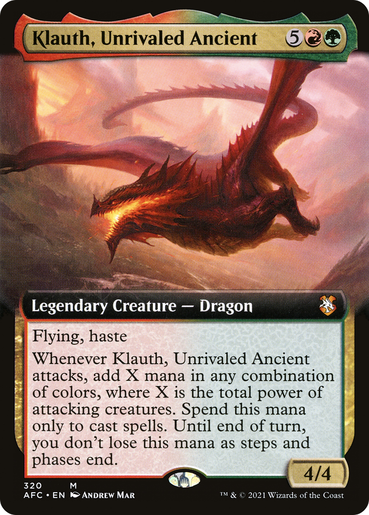 Klauth, Unrivaled Ancient (AFC-320) (Extended Art)