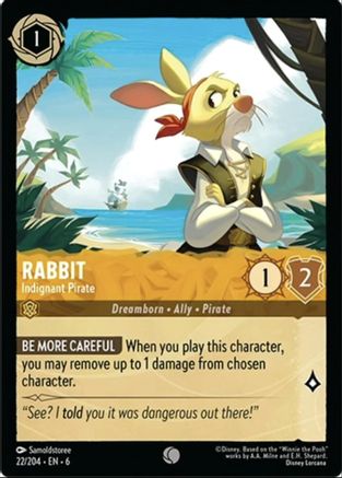 Rabbit - Indignant Pirate (6-022) (Cold Foil)