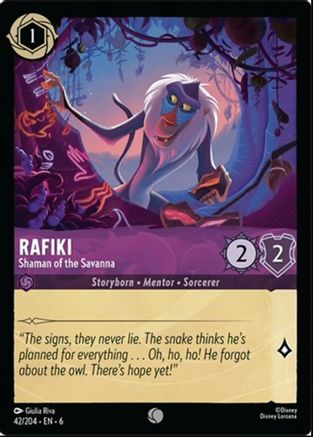 Rafiki - Shaman of the Savanna (6-042) (Cold Foil)