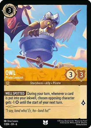 Owl - Pirate Lookout (6-001) (Cold Foil)